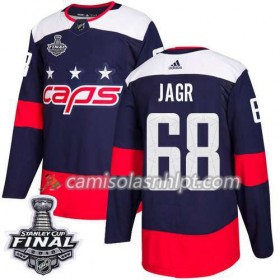 Camisola Washington Capitals Jaromir Jagr 68 2018 Stanley Cup Final Patch Adidas Stadium Series Authentic - Homem